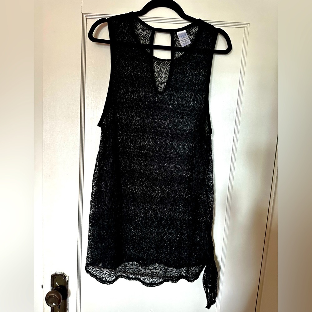 Black lace cover up